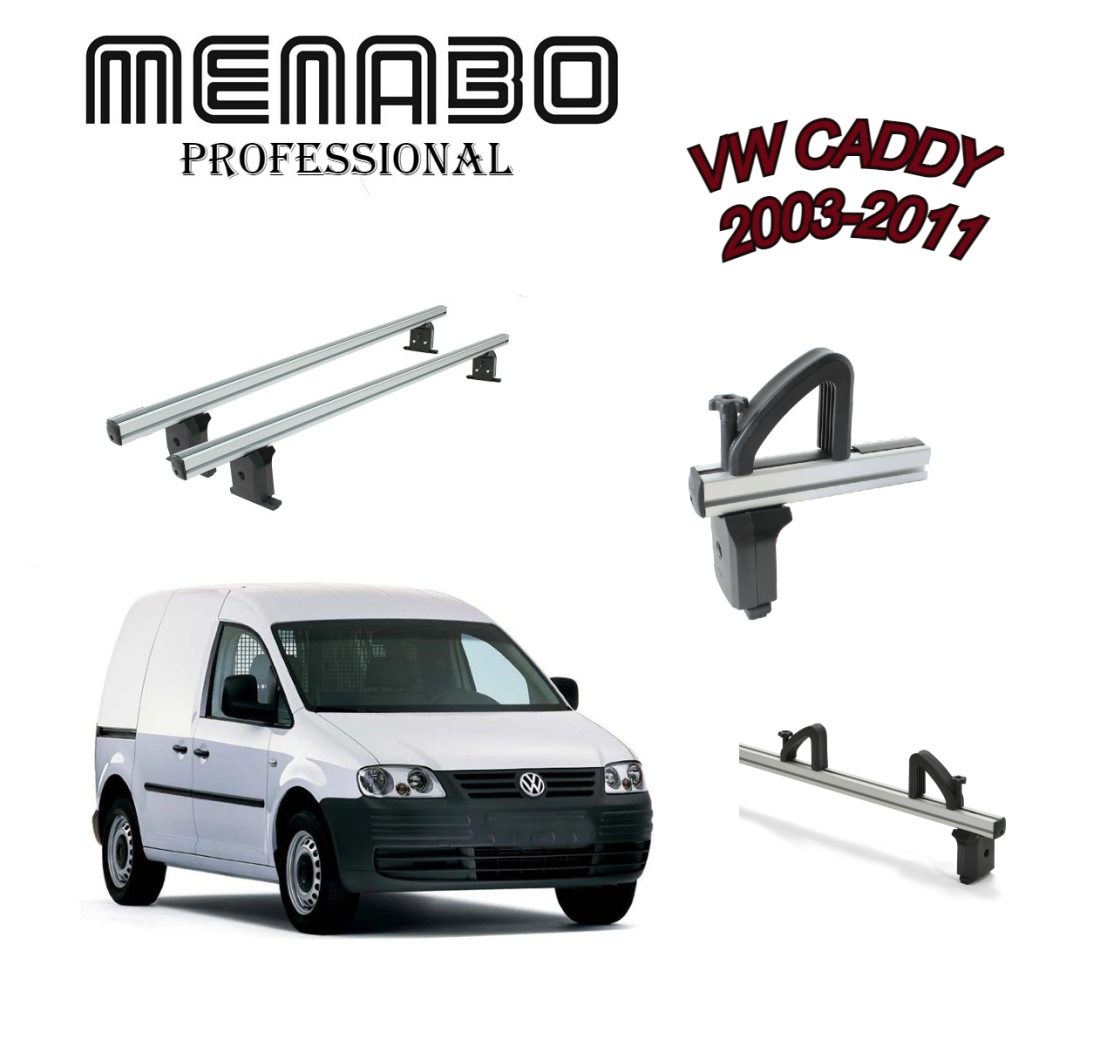 KROVNI NOSAČI ZA VOLKSWAGEN CADDY 2003-2011 + GRANIČNICI